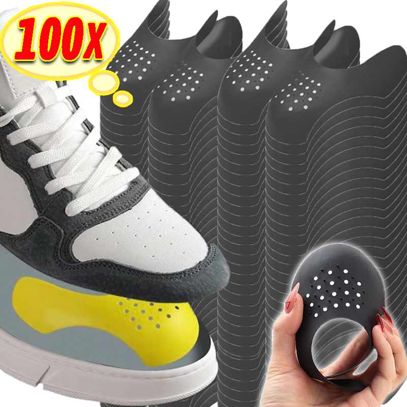 Sneaker Care Pack - マルチパック靴用折り目プロテクター抗しわストレッチャー通気性つま先キャップサポートインソール靴ケアツールスニーカーアクセサリー