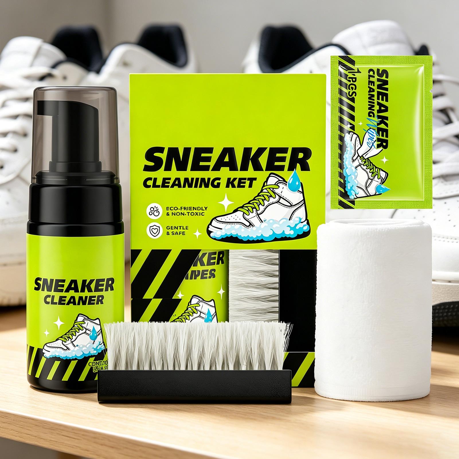スニーカークリーナー 4個 100ml フォーム ノーウォッ - Sneaker Care White のレビューと価格
